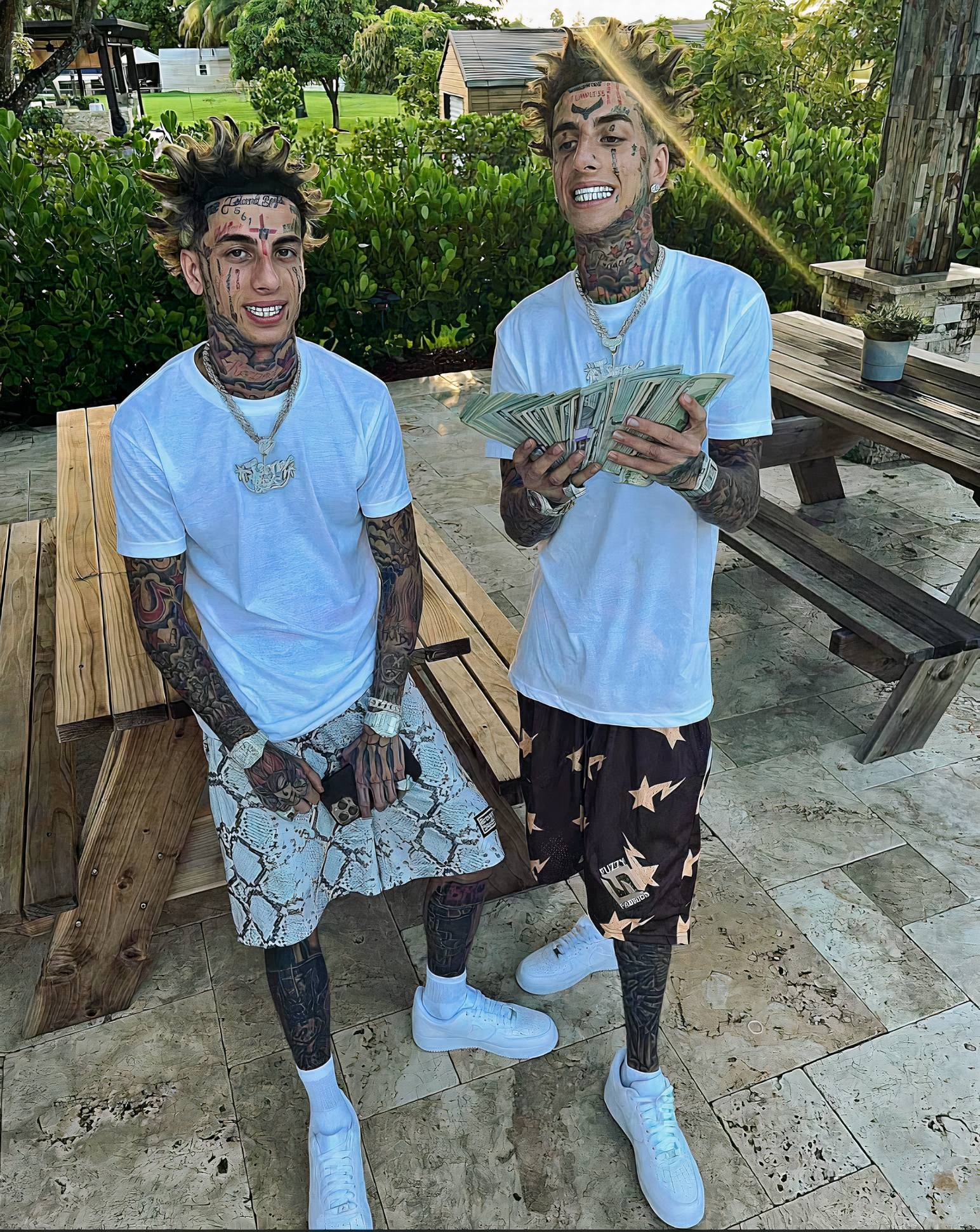 Flyysoulja & Kodiyakredd of the Island Boys co-signs Focus Rich Clothing – social media influencers and rappers supports premium streetwear brand.